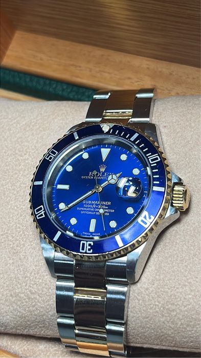 Rolex Submariner Date Azul (16613)