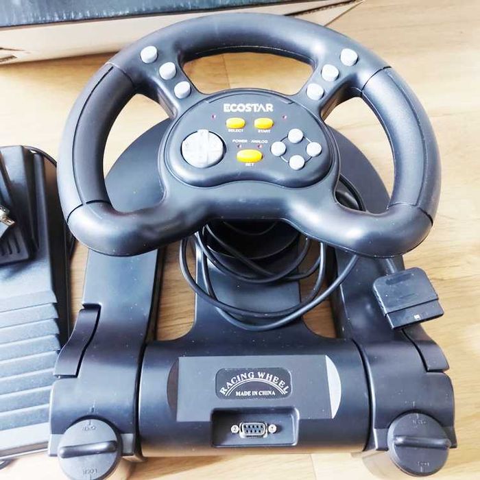 Volante com pedais Racing Wheel para Playstation 2 Em caixa