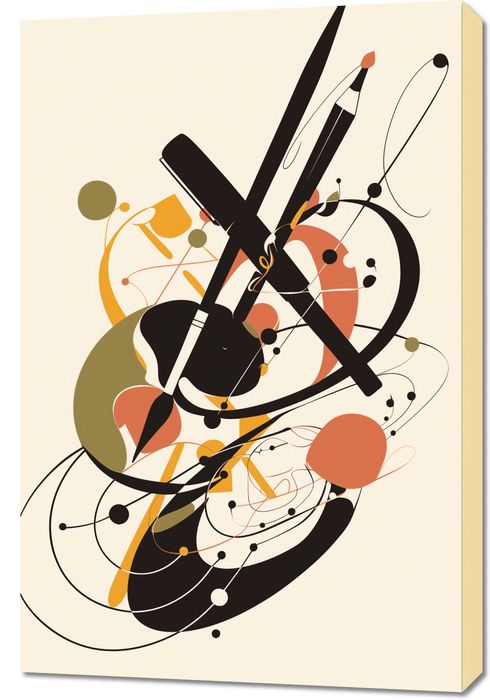 Obraz 60x90cm Abstrakcyjny Rapsod