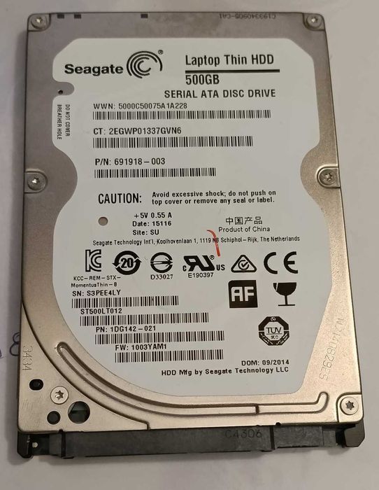 Disco Seagate HDD 500GB 2.5'