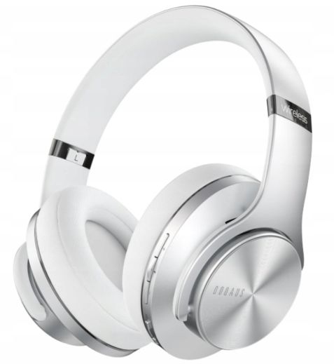 Słuchawki bezprzewodowe wokółuszne Doqaus CARE1, Bluetooth - białe