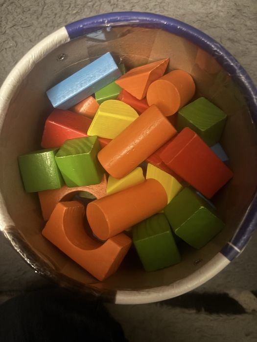 Drewniane Klocki 80 szt dla Dzieci 18+ miesiąca / Kreatywna Zabawka /