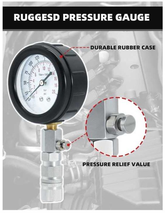 Tester kompresji silnika 11 elementów 0-20bar Wvoillty