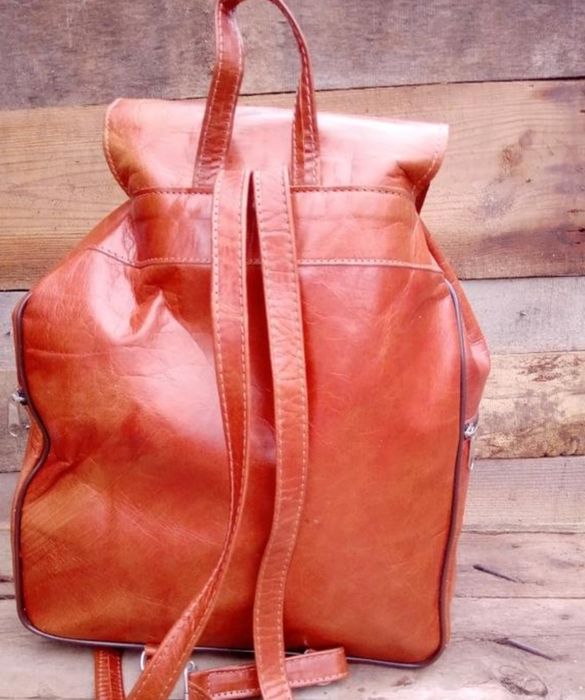 Шкіряний рюкзак, шкіра верблюда