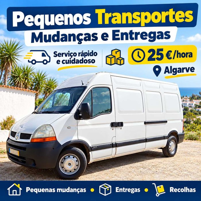 Pequenos Transportes, Mudanças e Montagem de Móveis — Algarve — 25 €/hora