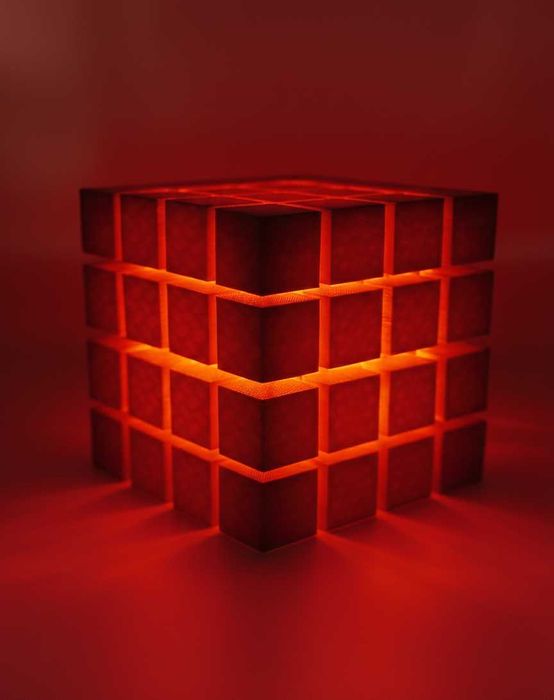 Дизайнерський LED-світильник "Geometric Core" — 3D-арт нічник