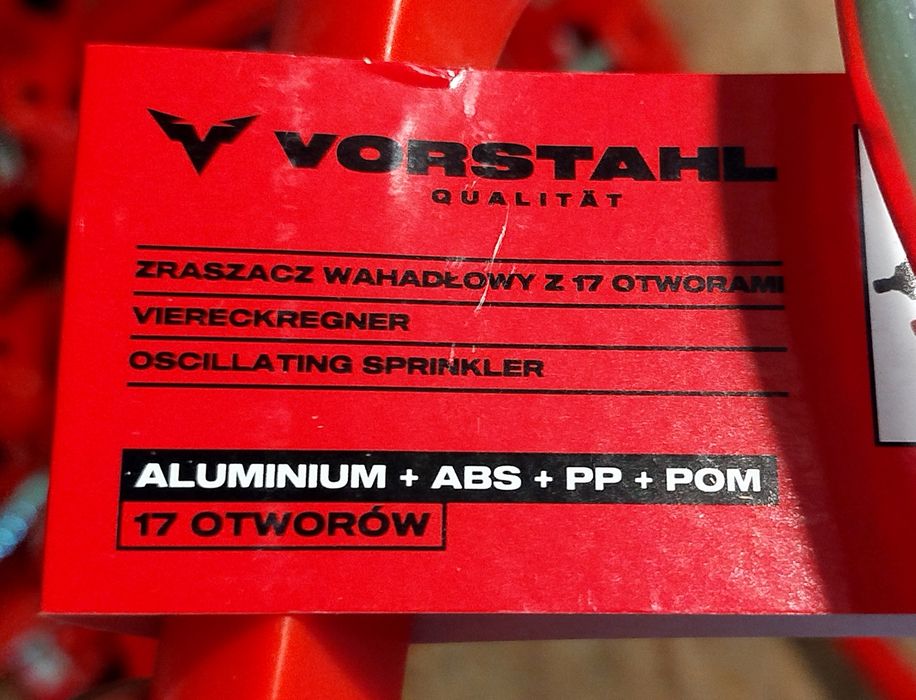 26 sztuk Zraszacz aluminiowy do ogrodu 17 otworów oscylacyjny  Vorsthal