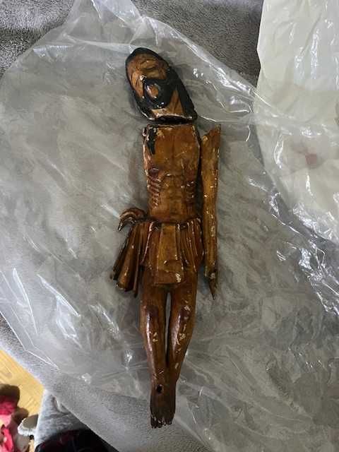 Cristo em madeira de 1800