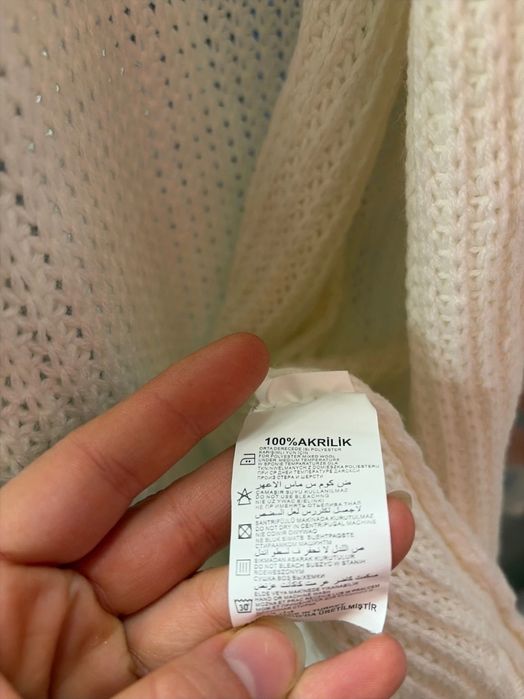 Kardigan biały swetr NOWY