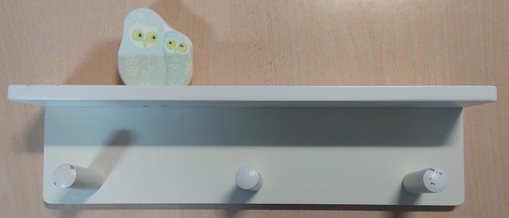 Shelf with Hook Made of Lacquered MDF. Children's Bedroom (Used)64398308758275120