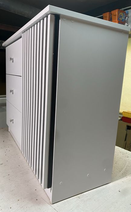 Nowa szafka komoda BIAŁA + LAMELE