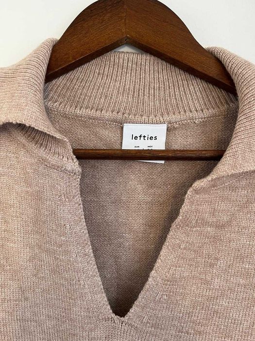 Camisola bege M |Gola em V | Lefties