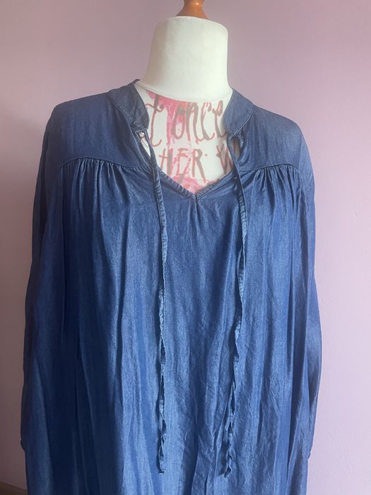 Sukienka ala jeansowa maxi oversize 42/44/46/48