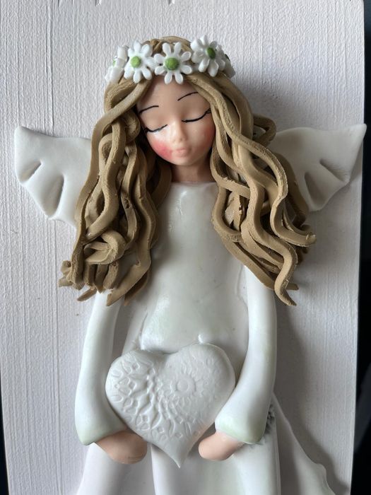 Aniołki z masy porcelanowej z mozliwością dedykacji