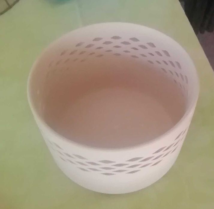 Vaso decorativo com tampa bambu