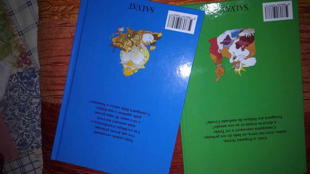 Livros Disney  | A Pequena Sereia; A Bela e o Monstro; Força Ralph2..