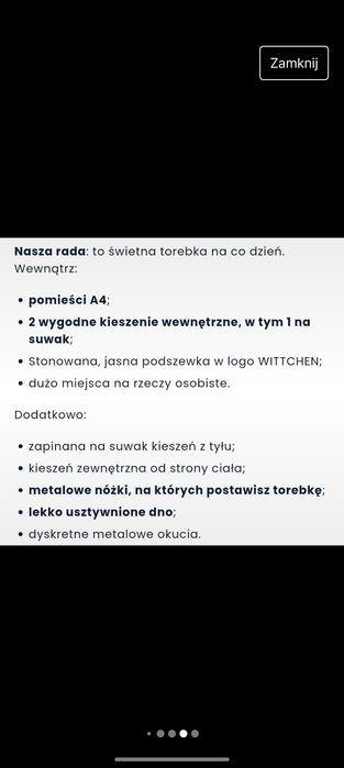 Wittchen torebka Shopperka