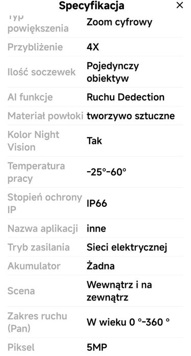 Kamera wifi zewnętrzna Lenovo