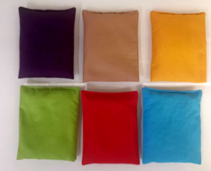 Woreczki sensoryczne 6szt.Różne wypełnienie+ woreczek zbiorczy