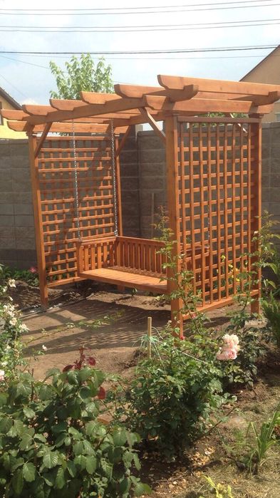 Деревянная качеля комплект