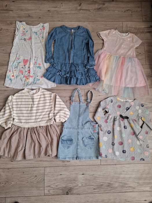 Zestaw 98 104  paka ubrań 30 sztuk ciuchów dziewczęcych set paczka mix szafa box