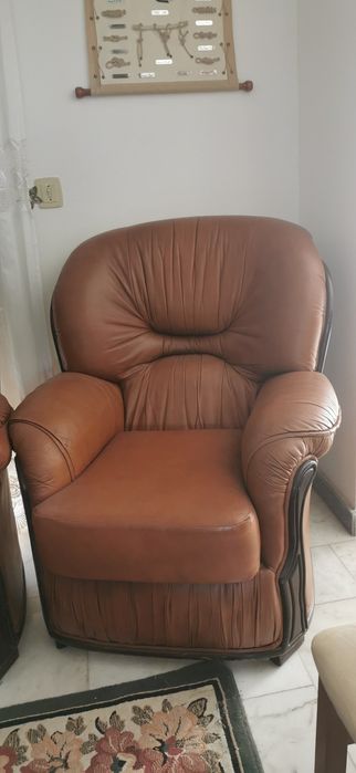 Sofás de pele Conjunto