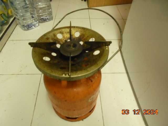 fogao e botija a gaz a funcionar