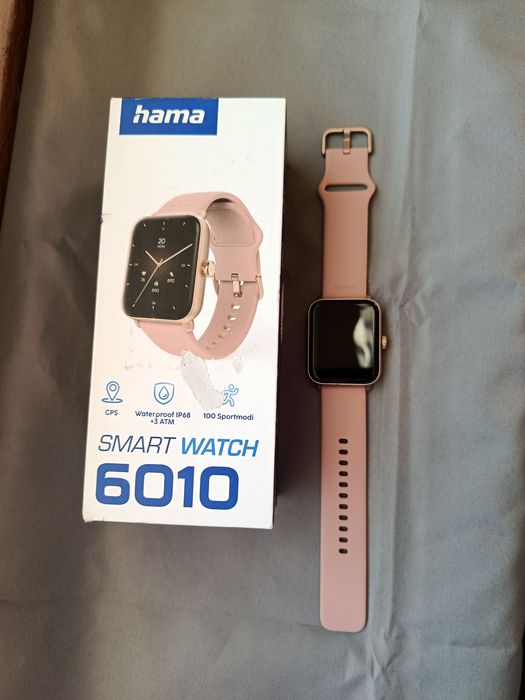 Smartwatch Hama 6010 Różowy | GPS | IP68 | Nowy Stan Idealny Pudełko