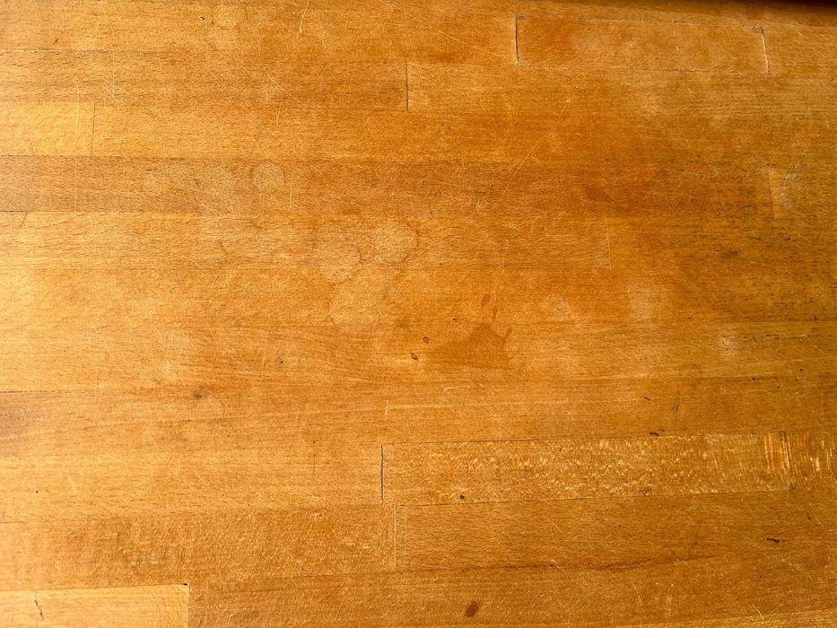 Biurko drewniane Ikea z koziołkami