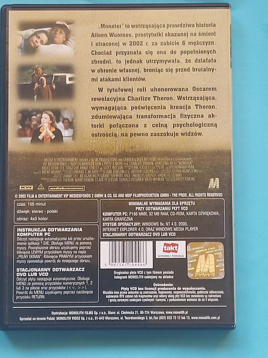 Płyty 2 sztuki DVD MONSTER 2009rok