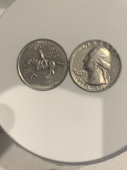 duas moedas raras dolar