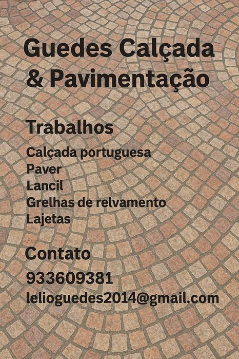 Calçada portuguesa e paver