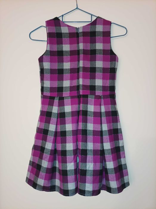 Sukienka princeska w kratę roz. 134 cm