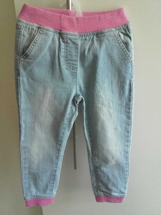 Jeans spodnie dżinsowe na gumce TXM rozm. 104 + gratis spodnie Lindex