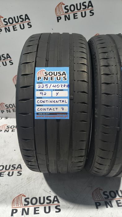 2 pneus semi novos 225-40R18 Continental - Oferta dos Portes