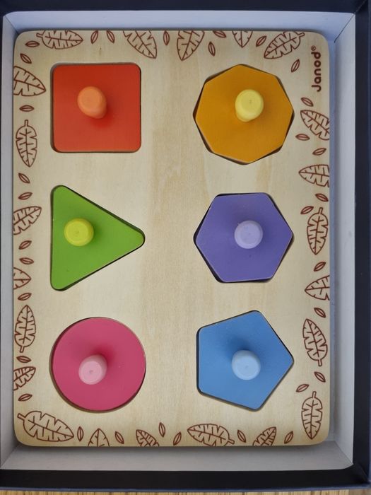 Djeco figury geometryczne układanka.. Montessori. Motoryka mała