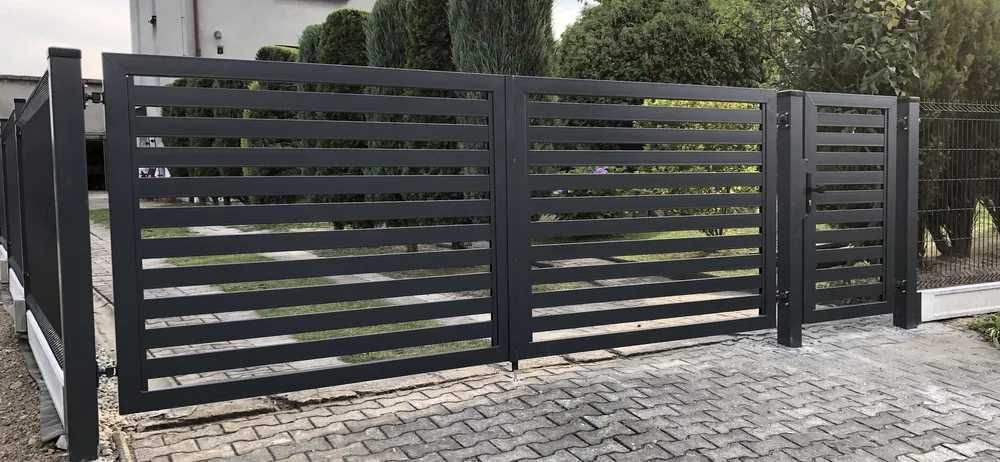 Ogrodzenie panelowe, panel 1,23m fi 4mm, podmurówka Uranos