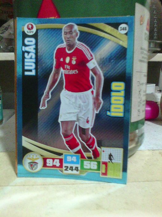 Luisão sport Lisboa Benfica carta 2015 panini metálica azul