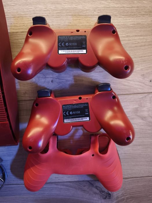 Red Ps3 Konsola Super Slim 500 GB Pad Sony PlayStation 3