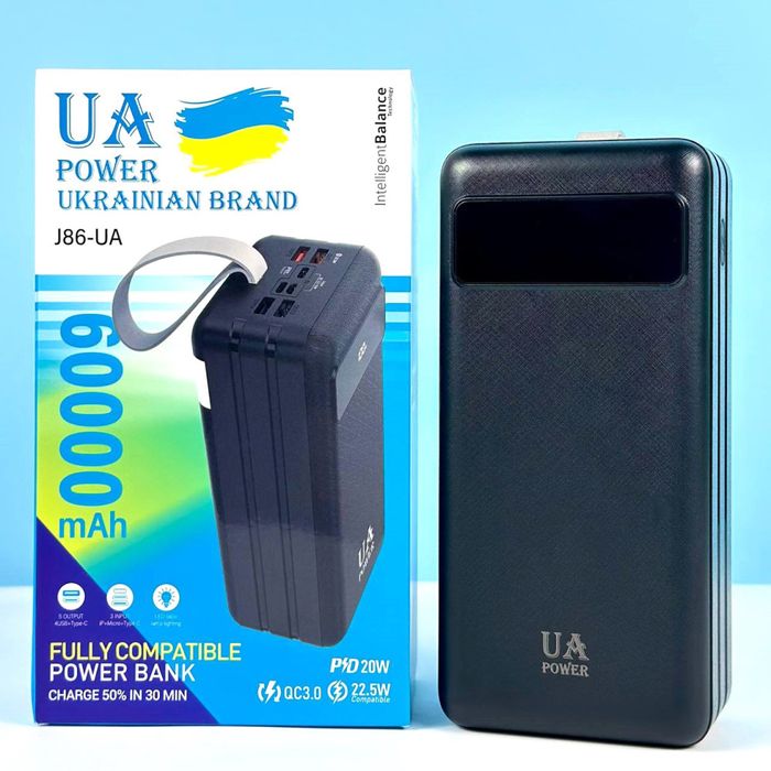 Ua j86 60000mAh 22.5w PowerBank