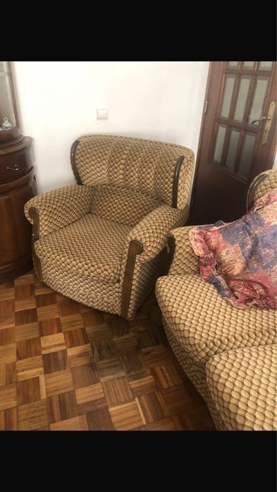 Conjunto 3 sofas + mesa