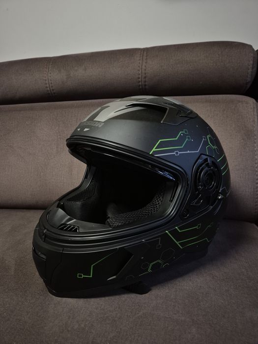 Kask motocyklowy sportowy