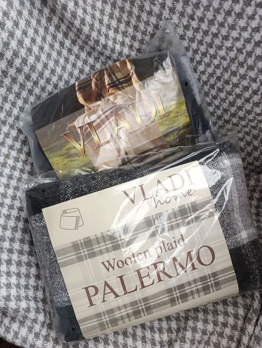 Плед Vladi Palermo 140 x 200 сіро-білий