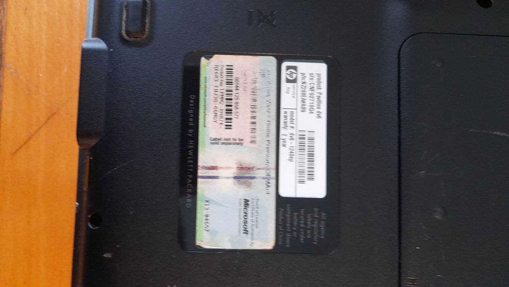 PORTATIL HP PAVILION Entertrainment PC