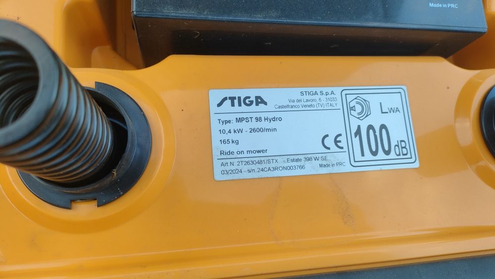 Stiga Estate 398 W SE