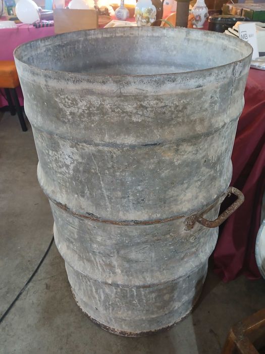 Antigo Bidão / Barril de metal - Combustível SHELL