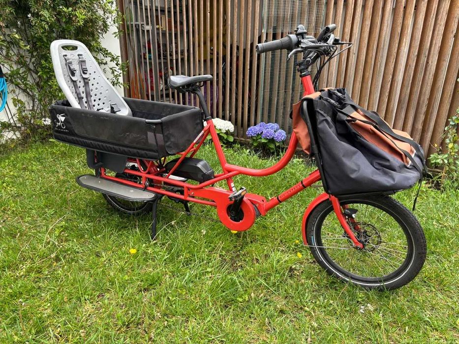 Bicicapace Justlong bicicleta elétrica de carga em muito bom estado