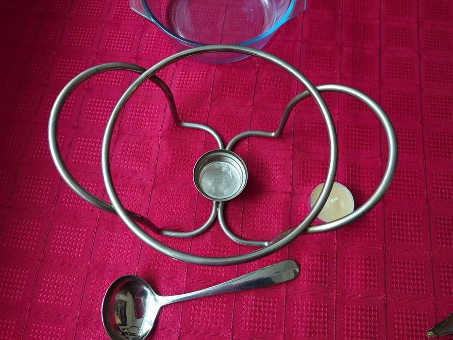 Naczynie żaroodporne, sosjerka z podgrzewaczem. Marinex