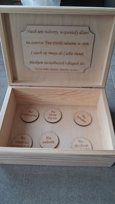 Pudełko prezentowe z grawerem