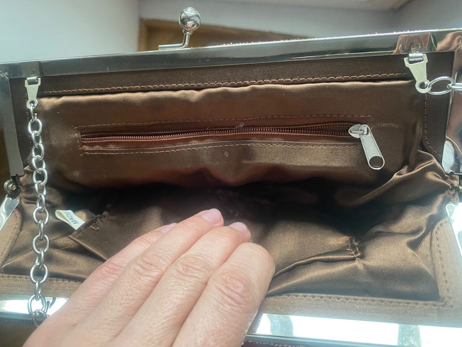 Сумка клатч з шовкової тканини